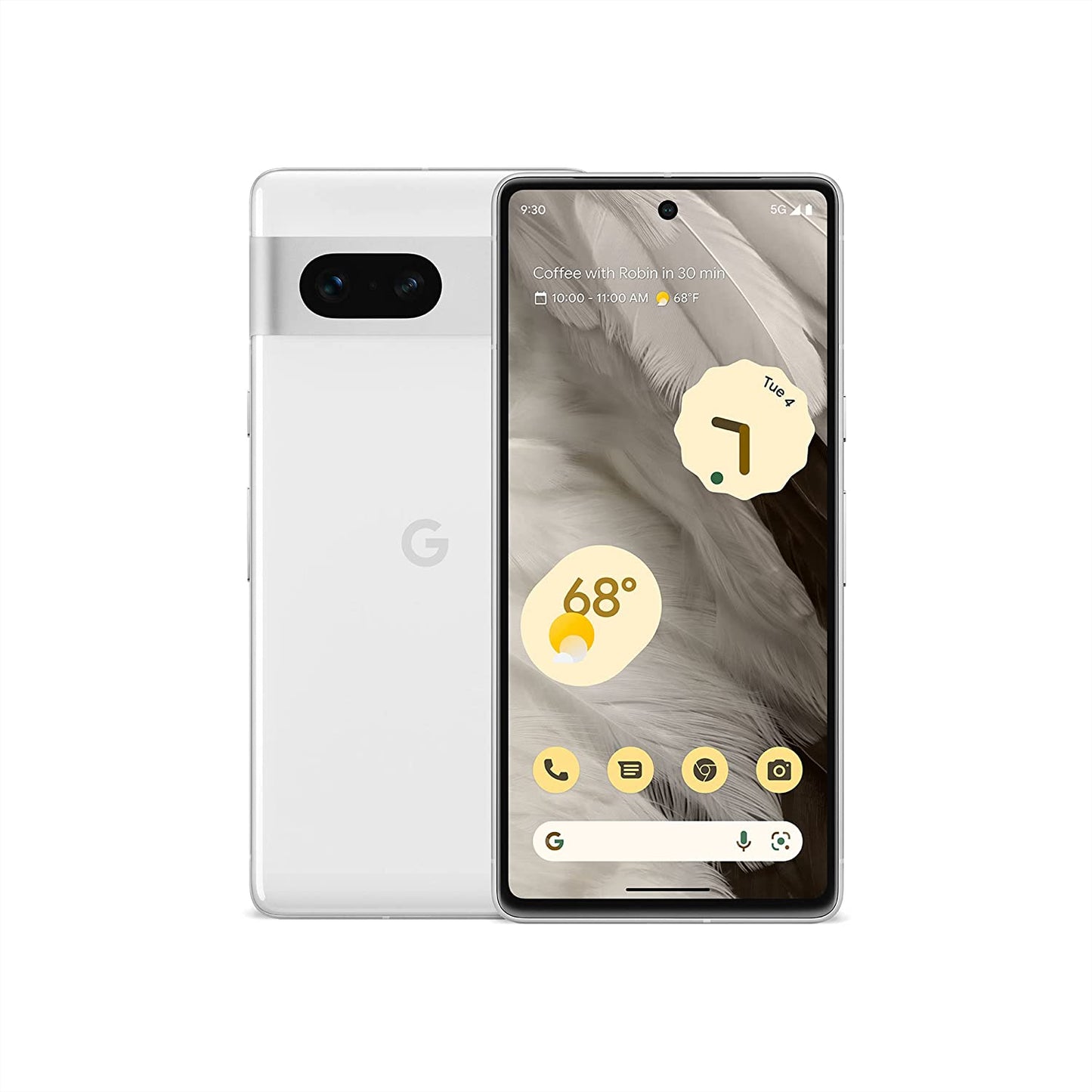 Google Pixel 7-5G Android Phone - Unlocked Smartphone with Wide Angle Lens and 24-Hour Battery - 128GB - Snow (Renewed)