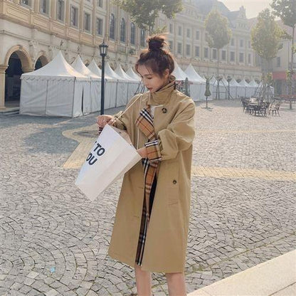 Stylish Patchwork Style Cotton Coat 0823122602