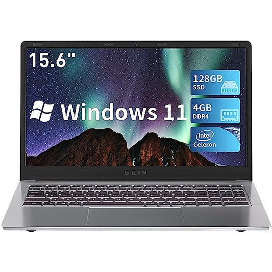 Btrwo™ 🔥 Laptop 15.6 Inch 4GB DDR4 128GB SSD, Windows 11