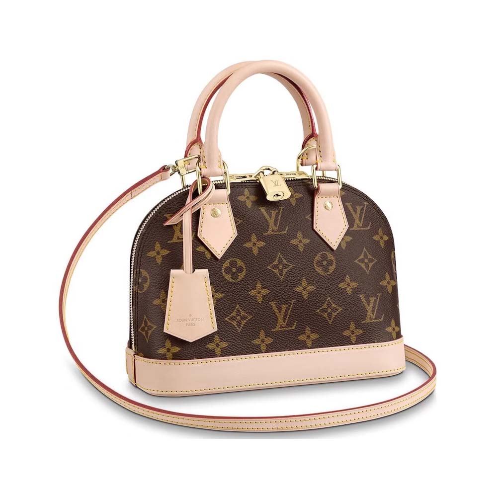Handmade Leather Monogram BB Brown Alma