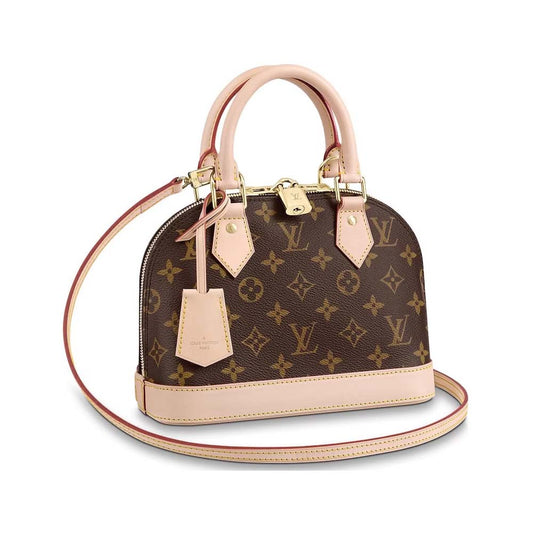 Handmade Leather Monogram BB Brown Alma