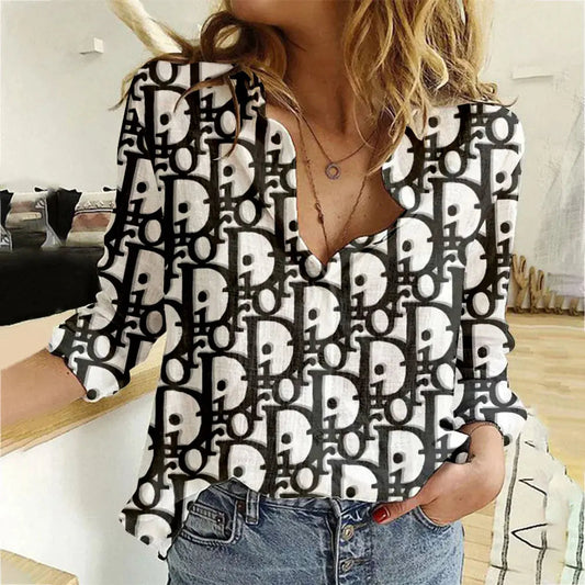 Limited edition fashionable and versatile women's linen shirt WB1023110328