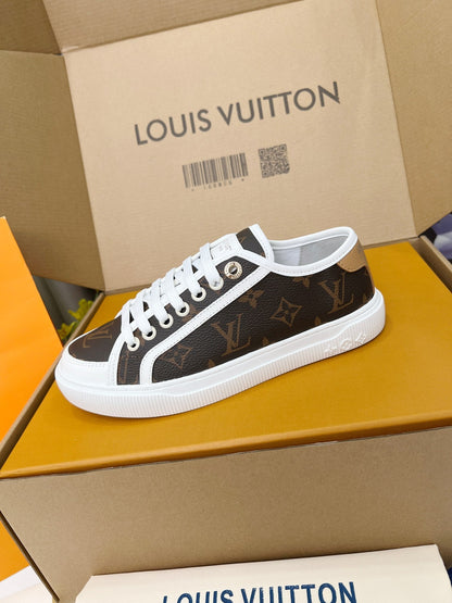 2025 Spring and Summer Multicolor V Print Ladies Casual Shoes XC042504016