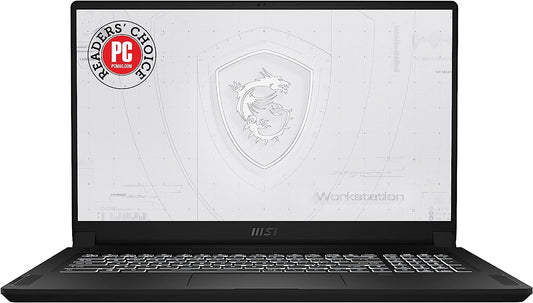 MSI WS76 Workstation Laptop: 17.3" 144Hz FHD 1080p, Intel Core i9-11900H, NVIDIA Quadro RTX A5000, 64GB, 1TB SSD, Thunderbolt 4, WiFi 6E, TPM2.0 Fingerprint, Win10 PRO, Black (11UM-468)