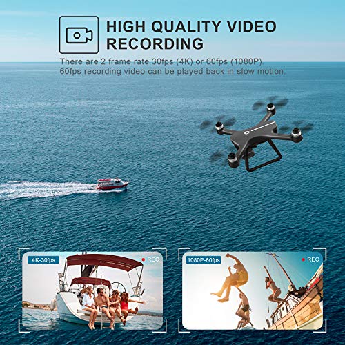 Holy Stone HS700E 4K UHD GPS Quadcopter with 5GHz FPV Transmission, Brushless Motor, Easy Auto Return Home, Follow Me and Outdoor Carrying Case