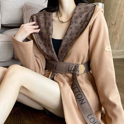 Autumn Classic Double-breasted Wrap-up Coat 0123112201