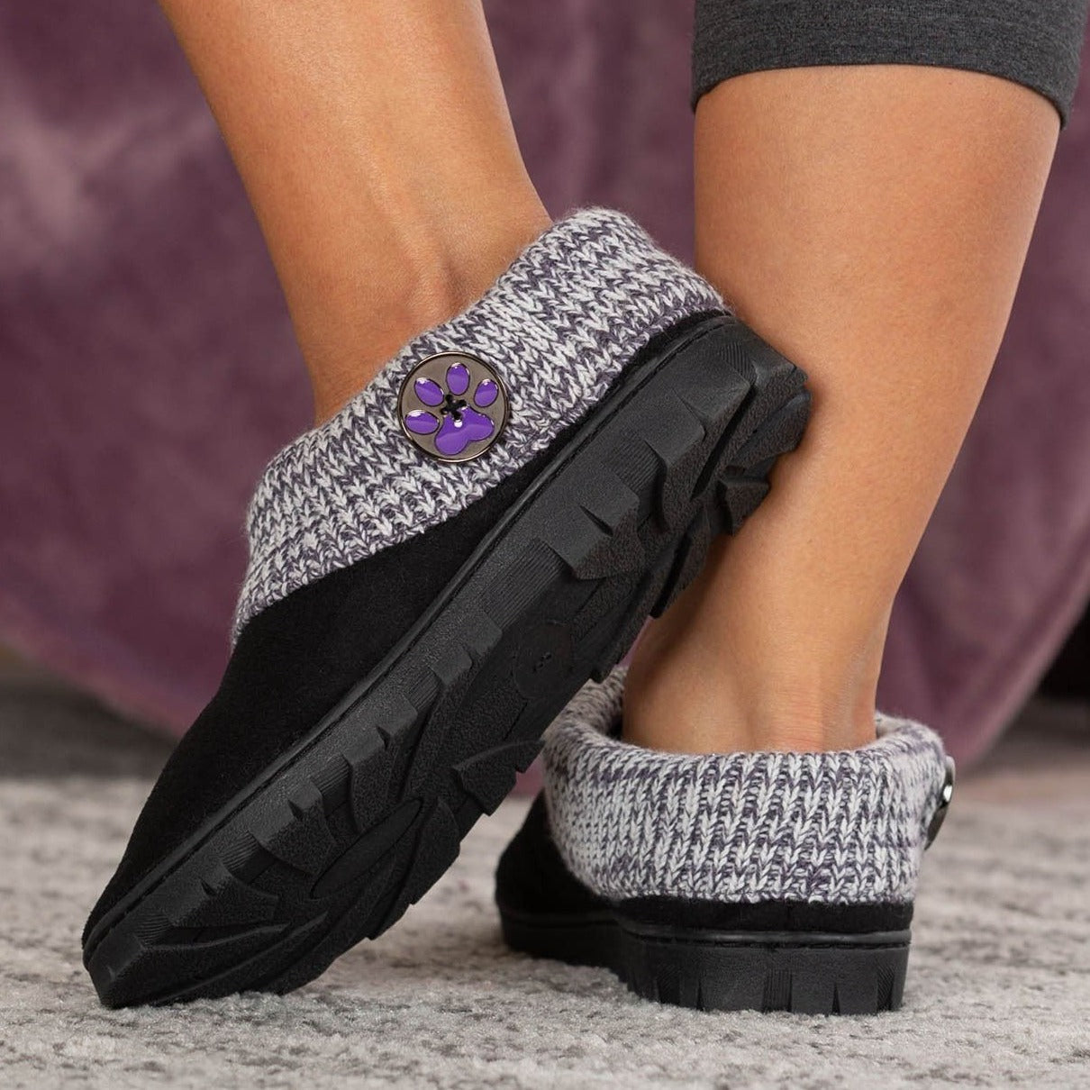Purple Paw Comfy Clog Slipper Shoes