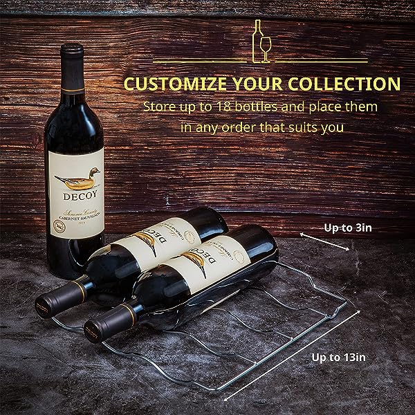 🔥Hot Sale Now🔥 18 Bottle Compressor Wine Refrigerator with Lock