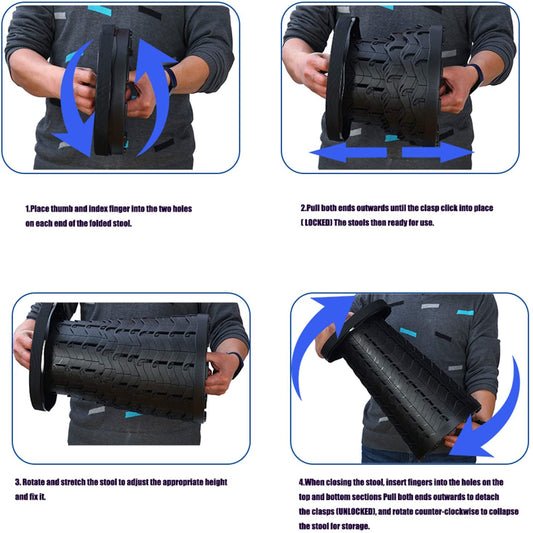 2021 Upgraded Retractable Folding Stool