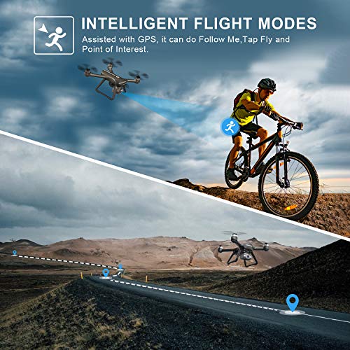 Holy Stone HS700E 4K UHD GPS Quadcopter with 5GHz FPV Transmission, Brushless Motor, Easy Auto Return Home, Follow Me and Outdoor Carrying Case