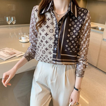 Fashion ladies silk shirt PD10062534