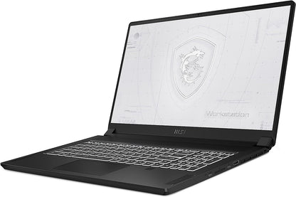 MSI WS76 Workstation Laptop: 17.3" 144Hz FHD 1080p, Intel Core i9-11900H, NVIDIA Quadro RTX A5000, 64GB, 1TB SSD, Thunderbolt 4, WiFi 6E, TPM2.0 Fingerprint, Win10 PRO, Black (11UM-468)