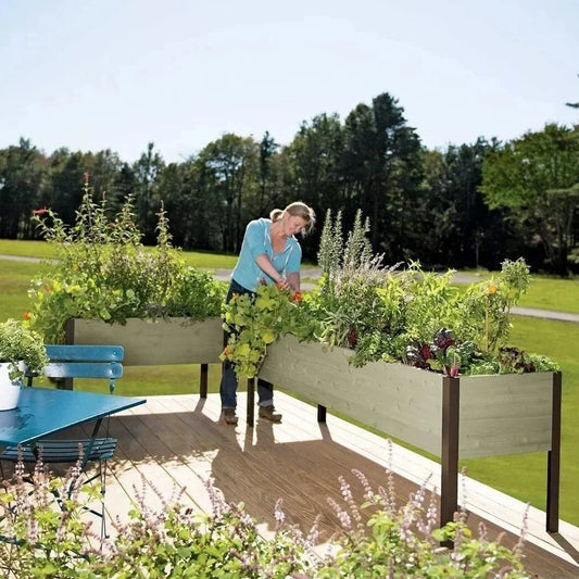 🎍Heavy Duty Standing Garden Planters for Outdoor❤️(2' x 8' )