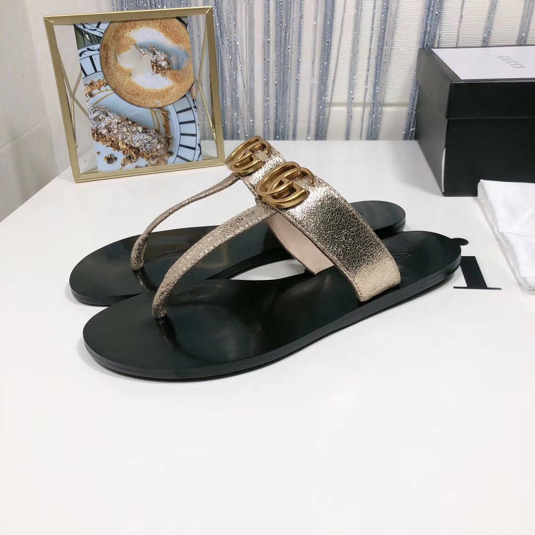 Black Ladies Non-Slip Casual Trend Flip Flop Sandals