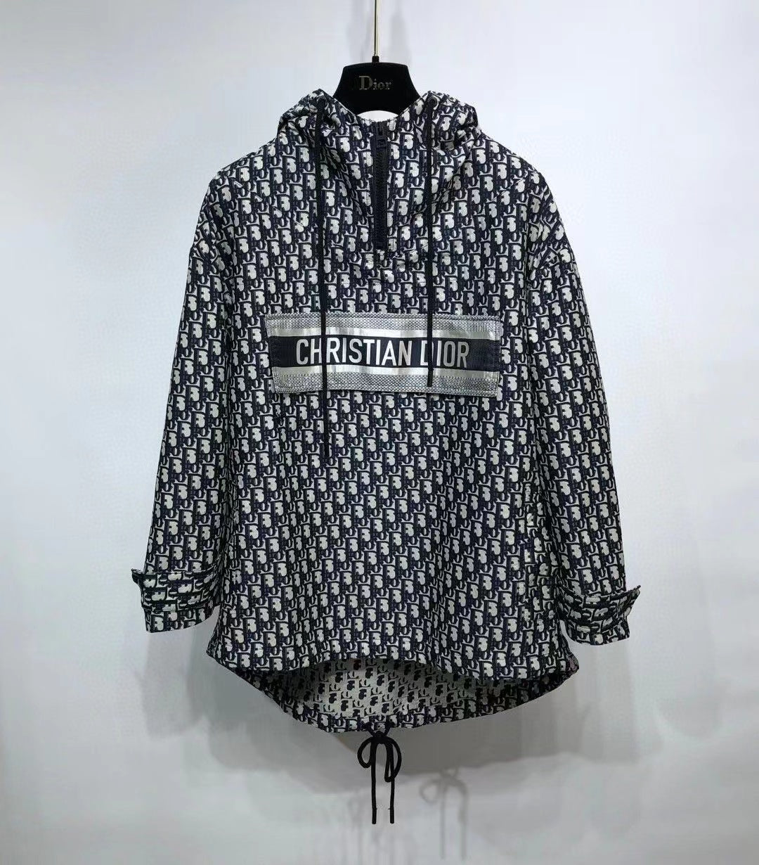 24 new personality print half zipper pullover hooded loose casual hoodie long-sleeved top