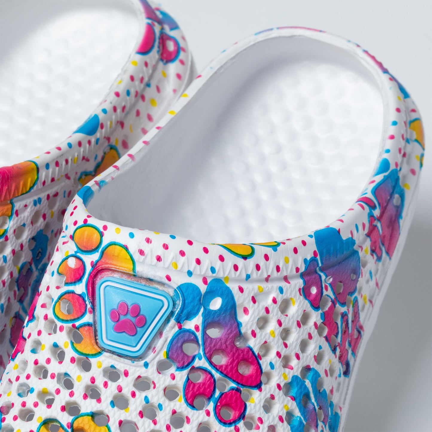 Rainbow Paw Slip-On Clogs