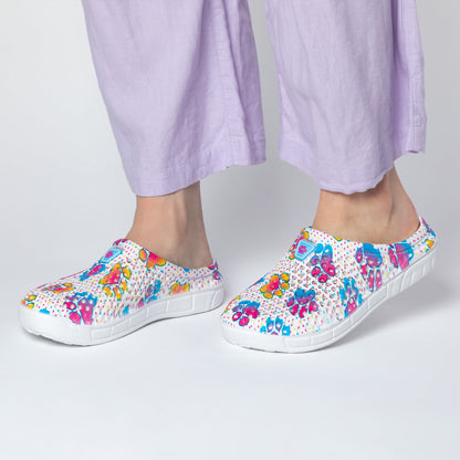 Rainbow Paw Slip-On Clogs