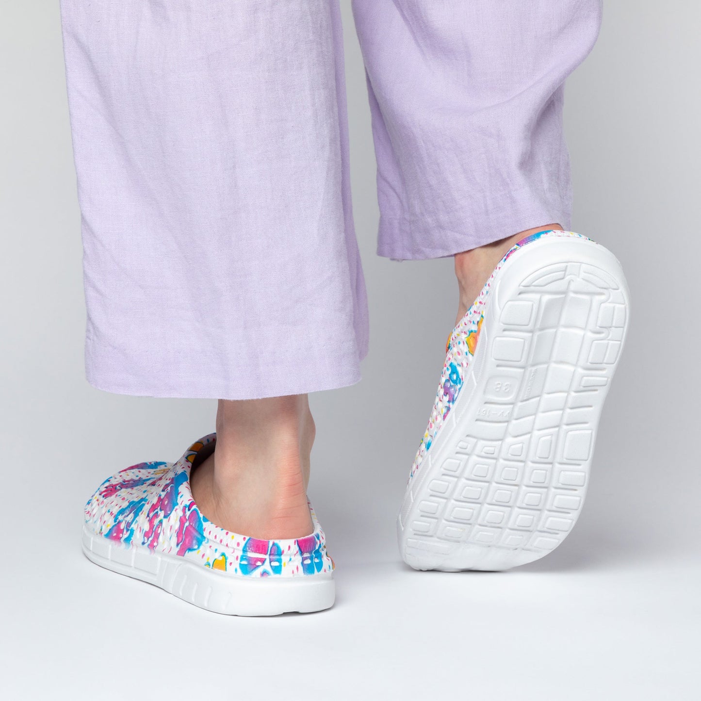 Rainbow Paw Slip-On Clogs