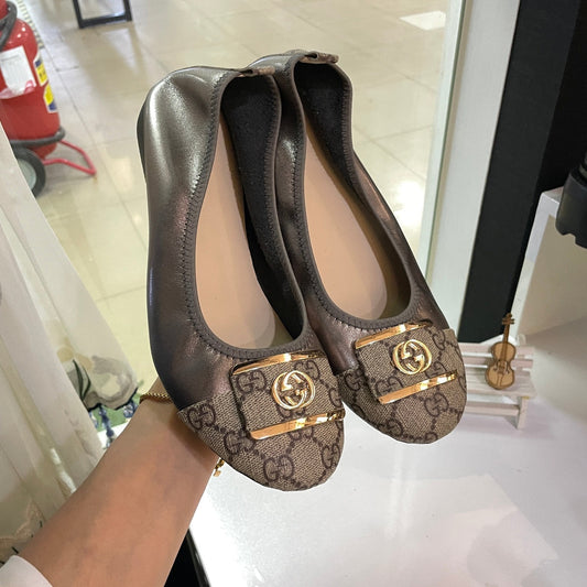 New shallow mouth round toe leather shoes PD10071238
