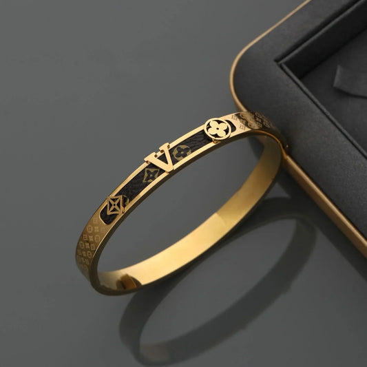 Bracelet Titanium Steel Women's Light Luxury Old Flower Bracelet 1024050903