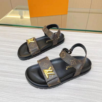 New V logo 5 colors printed sandals fashion casual beach sandals XC04051806