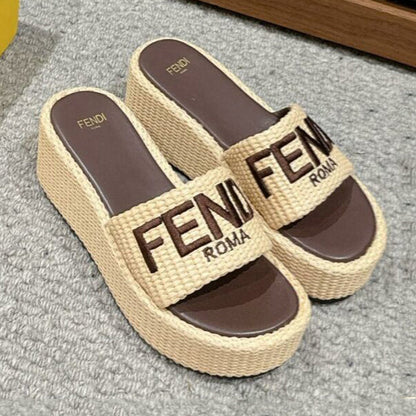 24The latest wide-band thick-soled silk thread embroidery slippers 0424052802