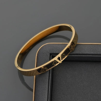 Bracelet Titanium Steel Women's Light Luxury Old Flower Bracelet 1024050903