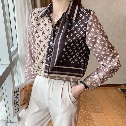 Fashion ladies silk shirt PD10062534