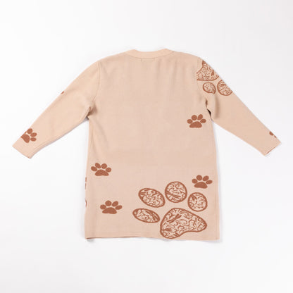 Pop of Paw Long Cardigan