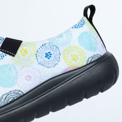 Lightweight Comfort Paw Print Slip-On Canvas Shoes