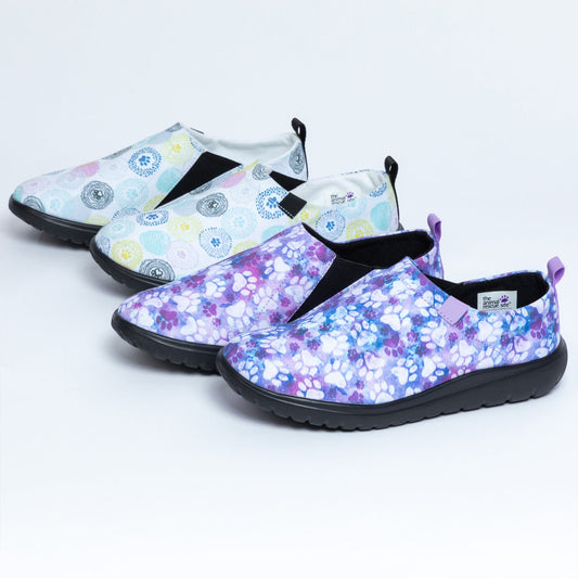 Lightweight Comfort Paw Print Slip-On Canvas Shoes