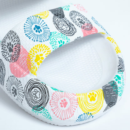 Paw Print Pillow Slingback Sandals