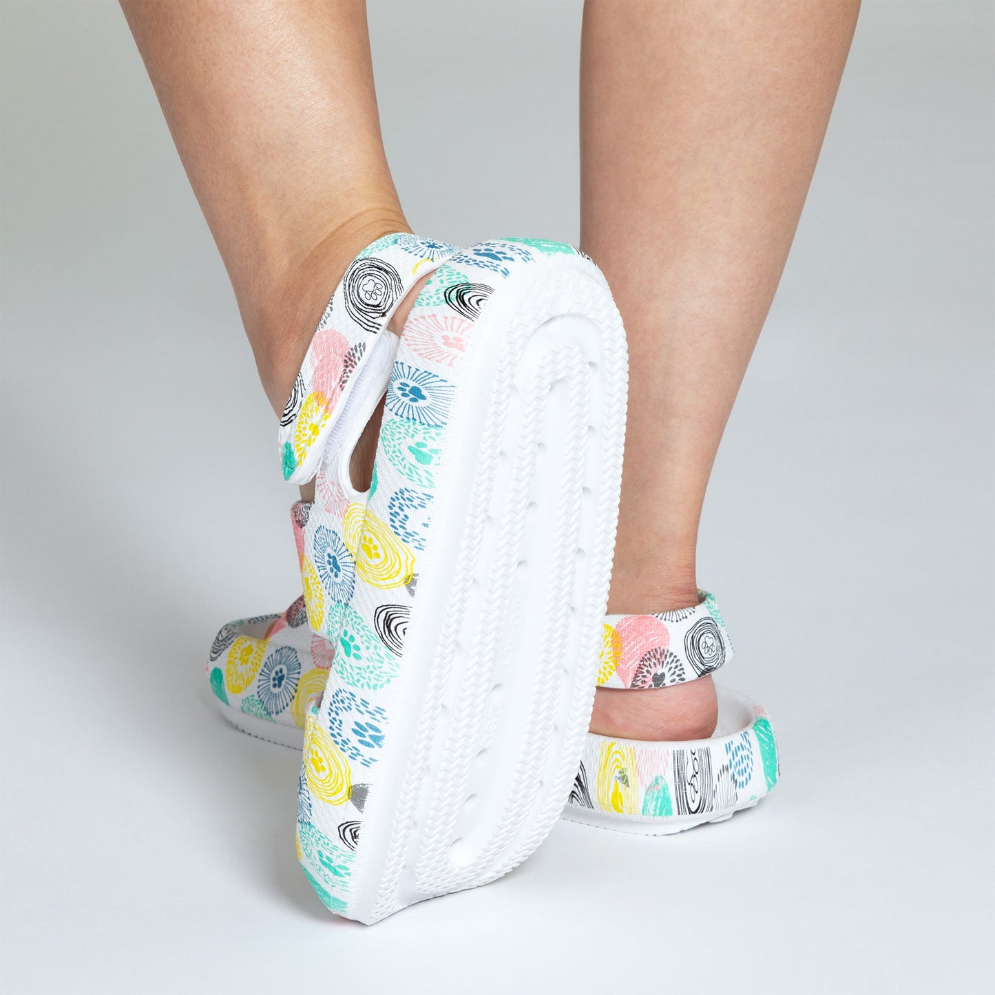 Paw Print Pillow Slingback Sandals