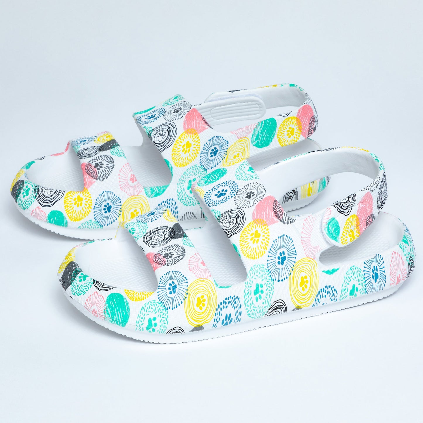 Paw Print Pillow Slingback Sandals