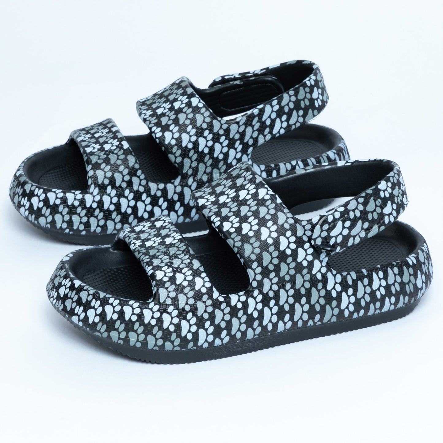 Paw Print Pillow Slingback Sandals