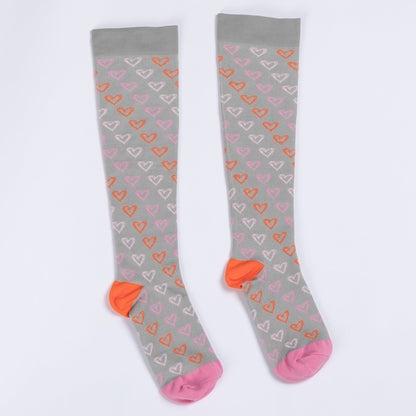 Fun Print No Slip Moderate Compression Socks
