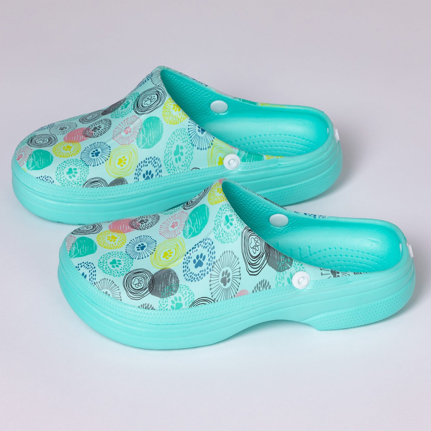 Paw Print Indoor/Outdoor Clog Slipper Shoes