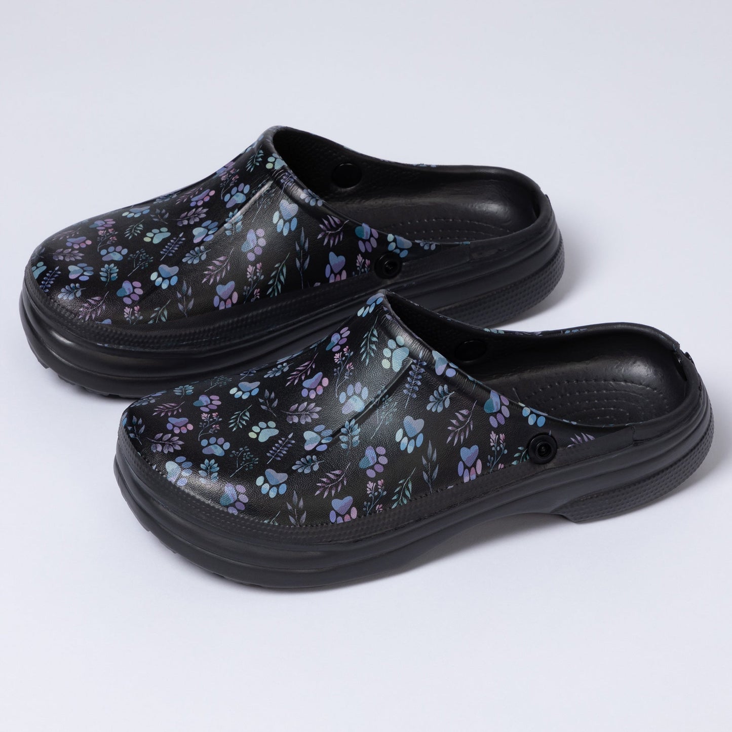 Paw Print Indoor/Outdoor Clog Slipper Shoes