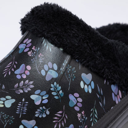 Paw Print Indoor/Outdoor Clog Slipper Shoes