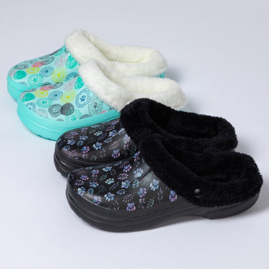 Paw Print Indoor/Outdoor Clog Slipper Shoes