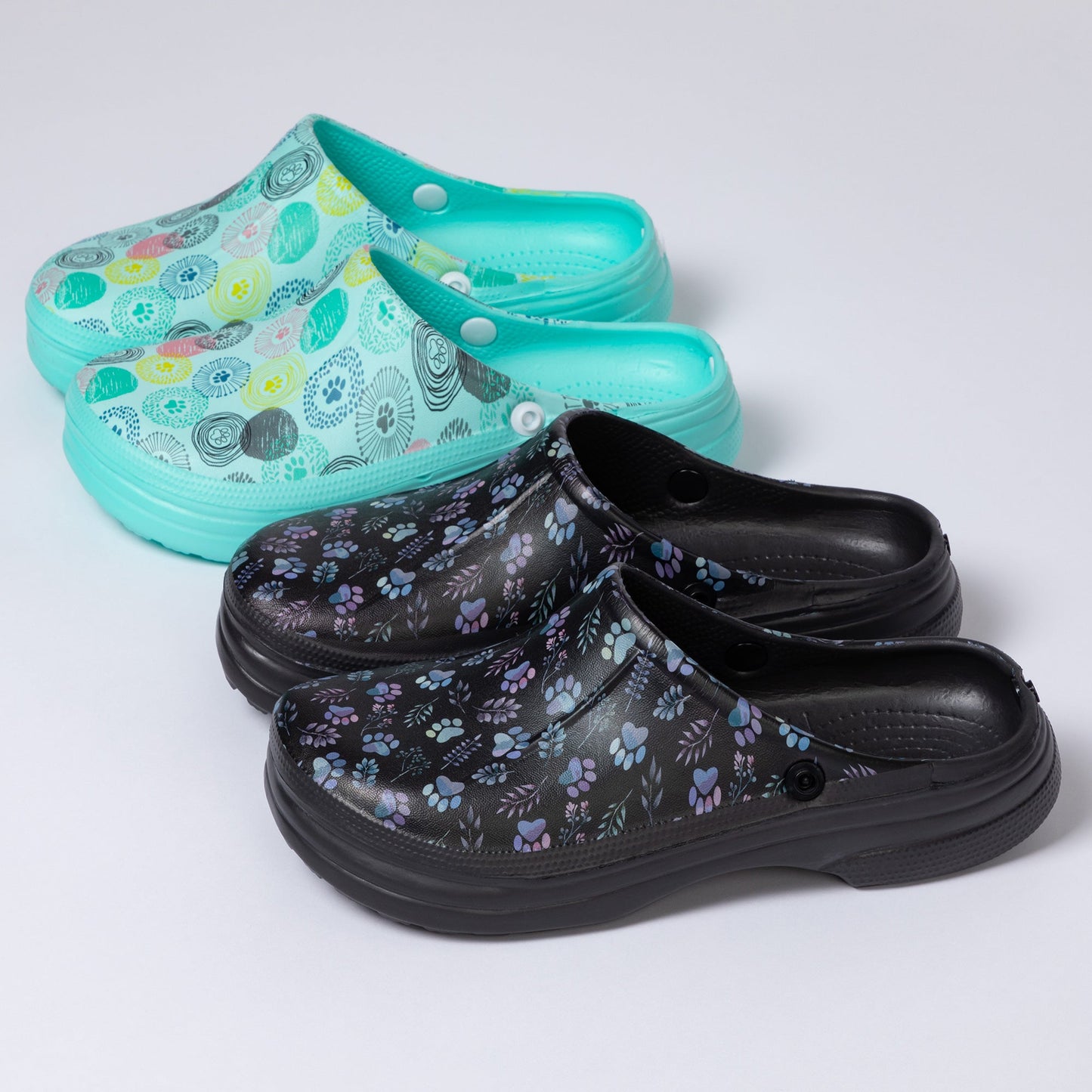 Paw Print Indoor/Outdoor Clog Slipper Shoes