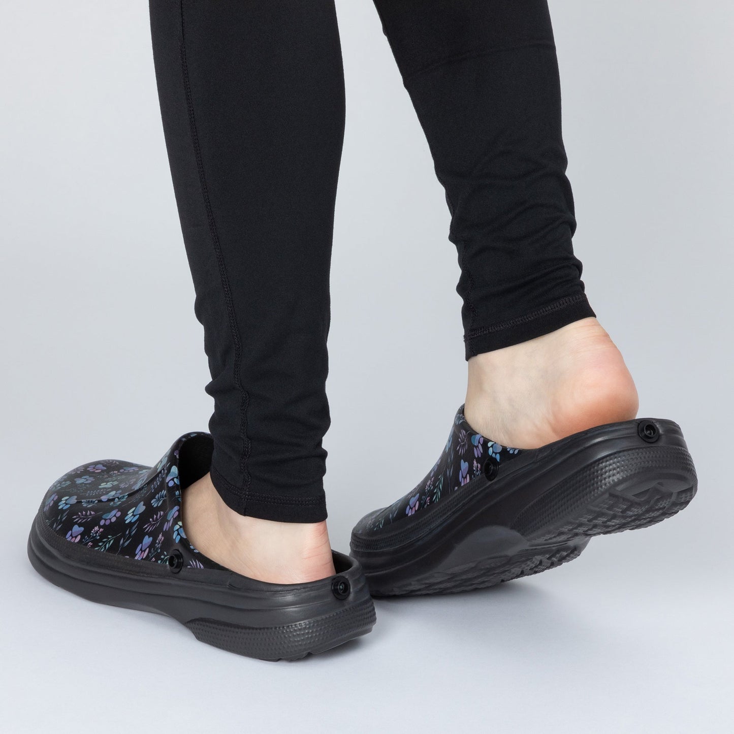Paw Print Indoor/Outdoor Clog Slipper Shoes