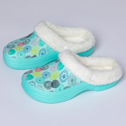 Paw Print Indoor/Outdoor Clog Slipper Shoes