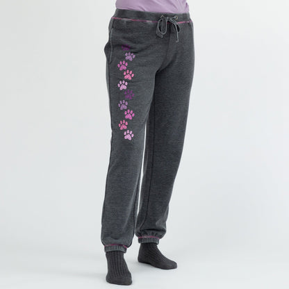 Walking Paws Burnout Sweatpants with Pockets