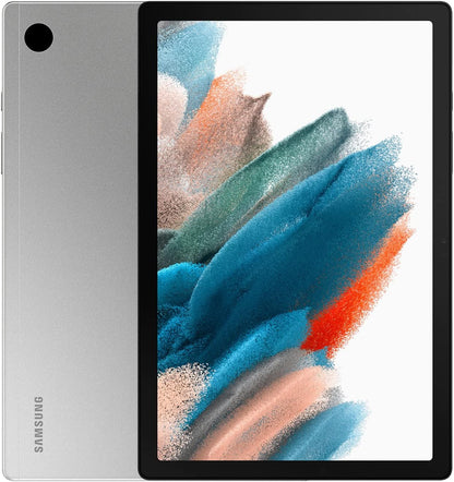 2022 Galaxy Tab A8 10.5” Inch 32 GB Wi-Fi Android 11 Touchscreen International Tablet Bundle – MDTec Hard Back Tri-Fold Stand Cover Case and 64GB microSD Card [Gray]