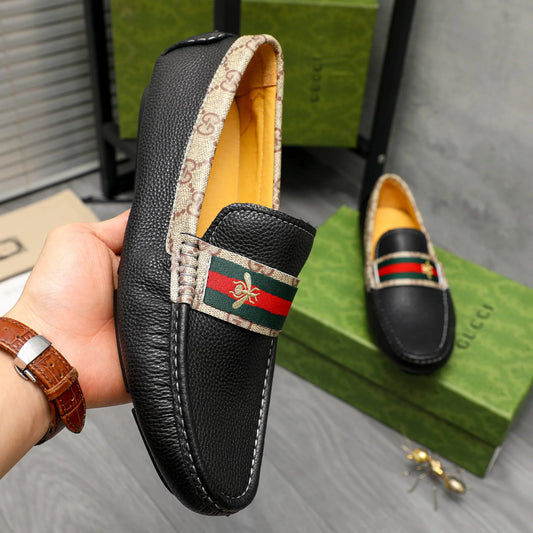 Trendy classic printed men's casual loafers 1024040114