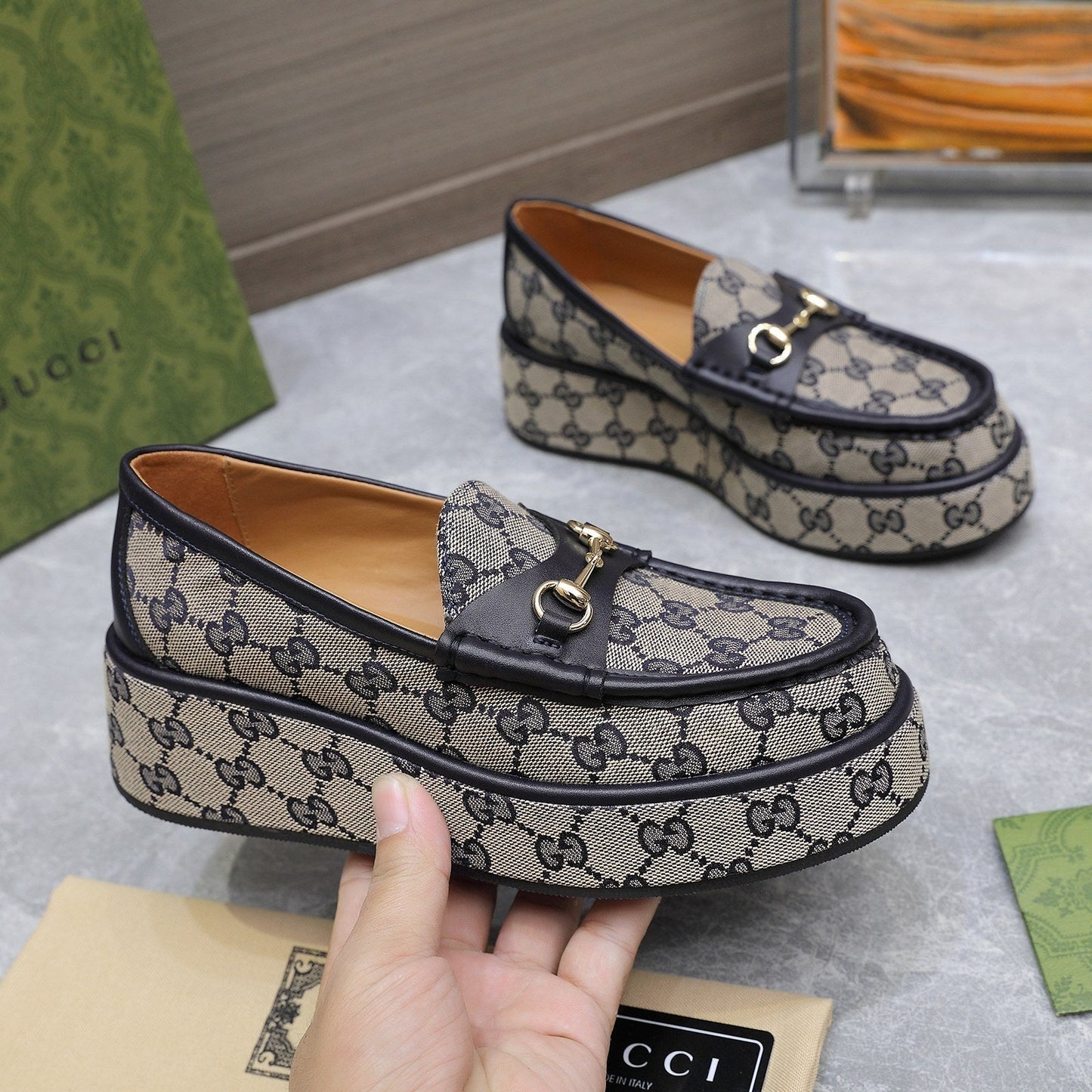 New Luxury G Platform Slip-on Shoes 0424082622