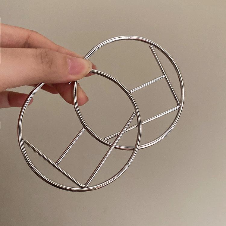 Personality Big Circle Letter Earrings 1024041833