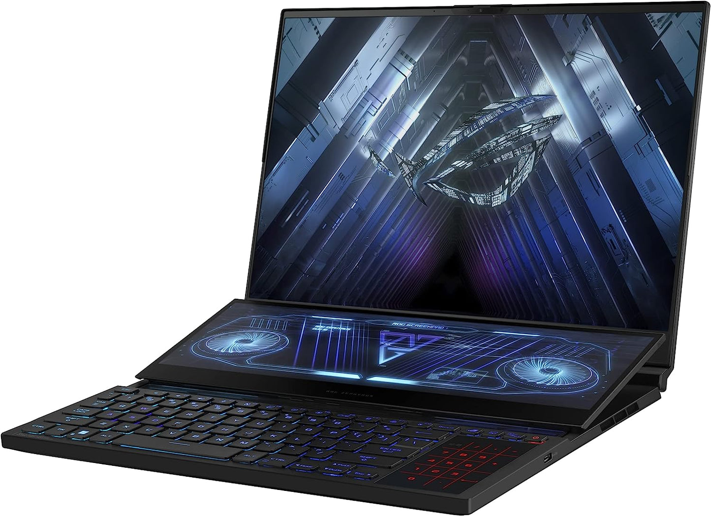 ASUS ROG Zephyrus Duo 16 (2022) Gaming Laptop, 16” Mini LED 240Hz/3ms, QHD 16:10 Display, 100% DCI-P3, NVIDIA GeForce RTX 4080, AMD Ryzen 9 7945HX, 32GB DDR5, 1TB SSD, Windows 11 Pro, GX650PZ-XS96