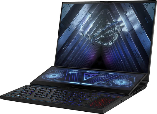 ASUS ROG Zephyrus Duo 16 (2022) Gaming Laptop, 16” Mini LED 240Hz/3ms, QHD 16:10 Display, 100% DCI-P3, NVIDIA GeForce RTX 4080, AMD Ryzen 9 7945HX, 32GB DDR5, 1TB SSD, Windows 11 Pro, GX650PZ-XS96